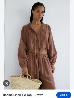 Boheme goods tie top in brown